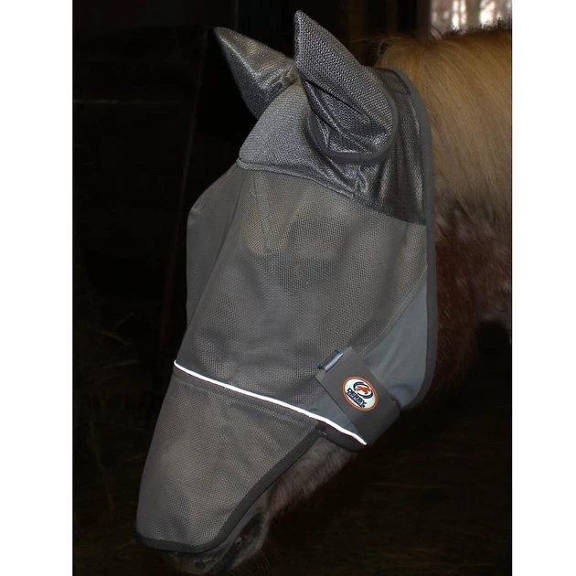 Derby Originals Reflective Fly Horse Mask with Ears & Nose Cover 4 Derby Originals Reflective Fly Horse Mask with Ears & Nose Cover - Image 4