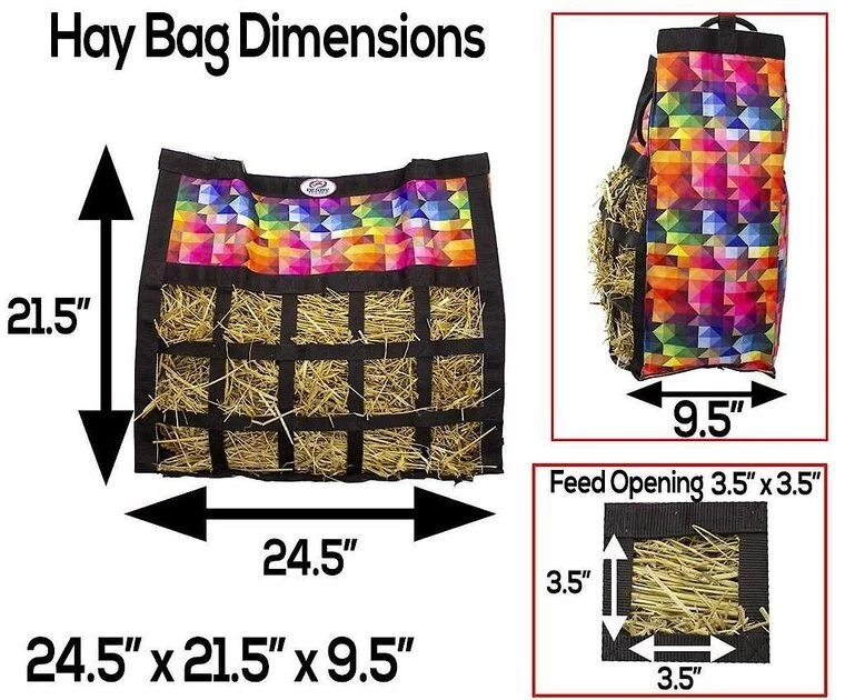 Derby Originals Drawstring Scratchless No Hardware Top Load Horse Hay Bag 4 Derby Originals Drawstring Scratchless No Hardware Top Load Horse Hay Bag - Image 4