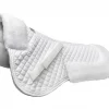 Derby Originals Fleece Lined English Half Horse Saddle Pad, White