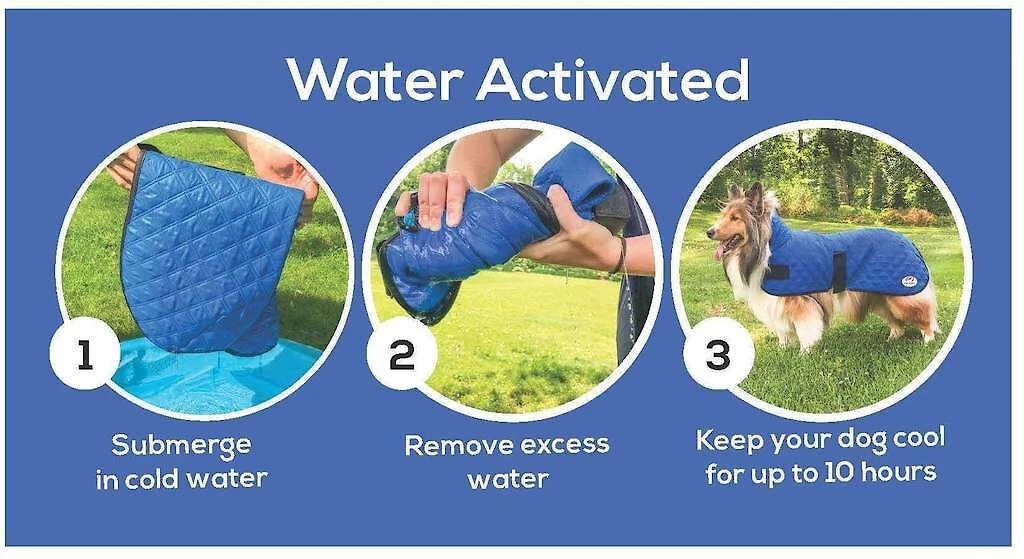 Derby Originals Hydro Cooling Dog Jacket, Blue 2 Derby Originals Hydro Cooling Dog Jacket, Blue - Image 2