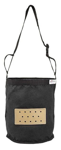 Derby Originals Leather Vented Heavy Duty Duck Canvas Horse Feed Bag, Black 1 Derby Originals Leather Vented Heavy Duty Duck Canvas Horse Feed Bag, Black