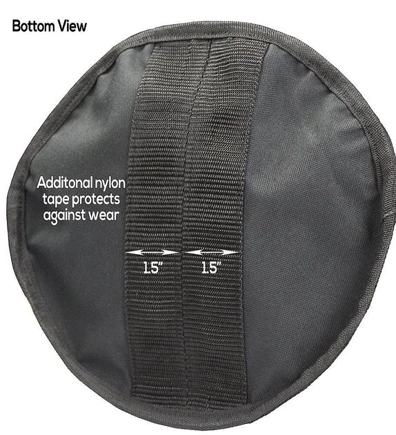 Derby Originals Leather Vented Heavy Duty Duck Canvas Horse Feed Bag, Black 3 Derby Originals Leather Vented Heavy Duty Duck Canvas Horse Feed Bag, Black - Image 3