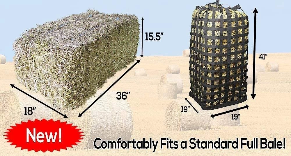 Derby Originals Paris Tack Ultimate 4-Sided Slow Feed Horse Hay Bale Bag, X-Large 4 Derby Originals Paris Tack Ultimate 4-Sided Slow Feed Horse Hay Bale Bag, X-Large - Image 4