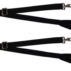 Derby Originals Premium Removable Universal Elastic Horse Blanket Leg Straps, Black