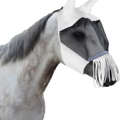 Derby Originals Reflective Horse Fly Mask w/ Ear & Nose Fringe