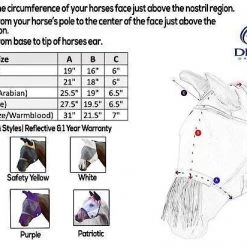 Derby Originals Reflective Horse Fly Mask w/ Ear & Nose Fringe 7 Derby Originals Reflective Horse Fly Mask w/ Ear & Nose Fringe -Deals API || Fluker's Store 240961 PT3. SY630 V1598550687