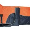 Derby Originals Reflective Parka 420D Waterproof Heavyweight Polyfil Winter Dog Coat, Orange/Charcoal, Small