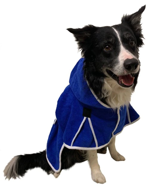 Derby Originals Ultra Flex Dog Bathrobe, Royal Blue 5 Derby Originals Ultra Flex Dog Bathrobe, Royal Blue - Image 5