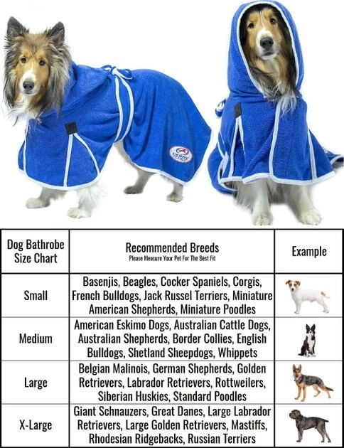 Derby Originals Ultra Flex Dog Bathrobe, Royal Blue 2 Derby Originals Ultra Flex Dog Bathrobe, Royal Blue - Image 2