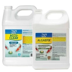 API Pond Accu-Clear Clarifier, 1-gal bottle & API Pond Algaefix Algae Control Solution, 1-gal bottle