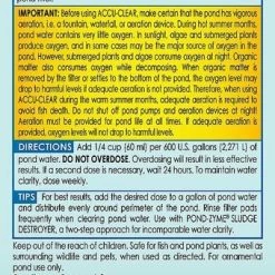 API Pond Accu-Clear Clarifier, 1-gal bottle & API Pond Algaefix Algae Control Solution, 1-gal bottle -Deals API || Fluker's  Store 255403 PT2. SY630 V1603545087