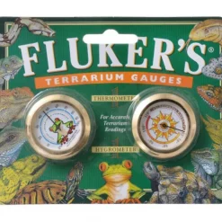 Fluker's Terrarium Gauges Thermometer & Hygrometer Combo Pack