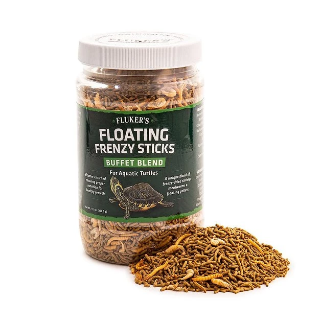 Fluker's Floating Frenzy Sticks Buffet Blend Aquatic Turtle Food, 11.5-oz 1 Fluker's Floating Frenzy Sticks Buffet Blend Aquatic Turtle Food, 11.5-oz