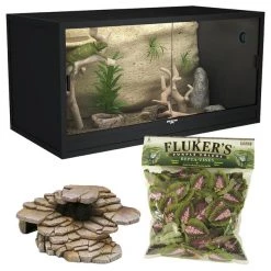 Symtom||Fluker's||Penn Plax Reptile Starter Kit - Symton Reptile Enclosure, 120-gal + 2 other items