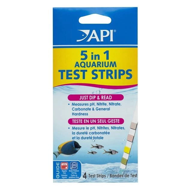 API 5 in 1 Freshwater & Saltwater Aquarium Test Strips 1 API 5 in 1 Freshwater & Saltwater Aquarium Test Strips