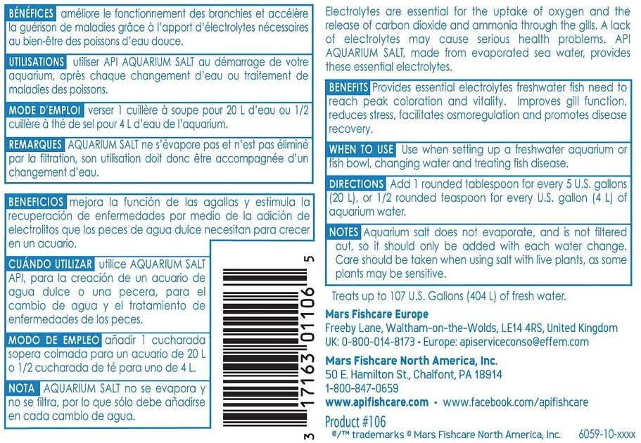 API Freshwater Aquarium Salt 2 API Freshwater Aquarium Salt - Image 2