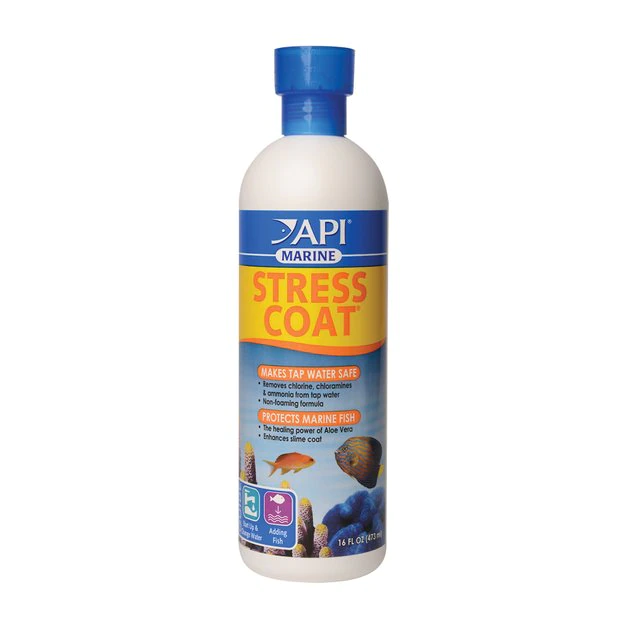 API Marine Stress Coat Saltwater Aquarium Water Conditioner 1 API Marine Stress Coat Saltwater Aquarium Water Conditioner