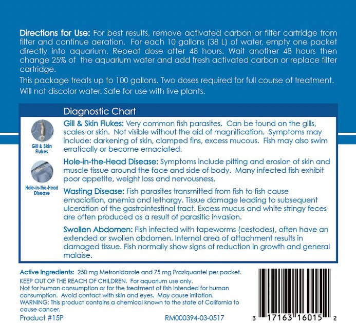 API General Cure Freshwater & Saltwater Aquarium Parasitic Fish Disease Treatment 2 API General Cure Freshwater & Saltwater Aquarium Parasitic Fish Disease Treatment - Image 2