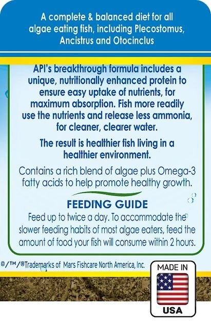 API Algae Eater Wafers Fish Food 2 API Algae Eater Wafers Fish Food - Image 2