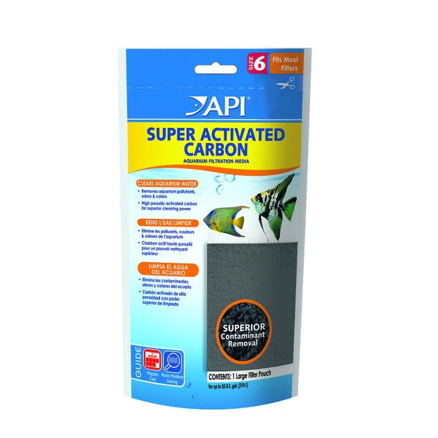 API Super Activated Carbon Aquarium Canister Filter Filtration Pouch 1 API Super Activated Carbon Aquarium Canister Filter Filtration Pouch