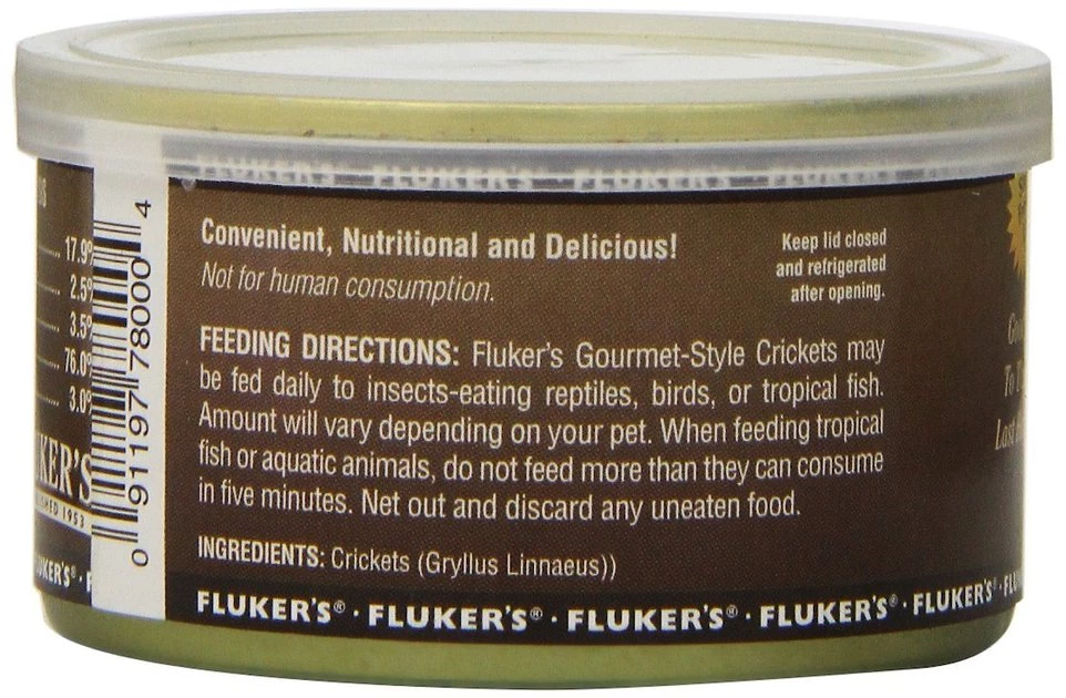 Fluker's Gourmet-Style Crickets Reptile Food 2 Fluker's Gourmet-Style Crickets Reptile Food - Image 2